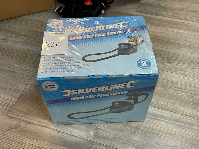 Silverline 500w hvlp verfspuit - afbeelding 1 van  3