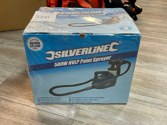Silverline 500w hvlp verfspuit - afbeelding 2 van  3