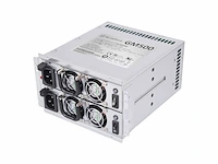 Silverstone gm500s redundantes minivoeding 80 plus zilver 500 w + 500 w sstgm500s - afbeelding 1 van  4
