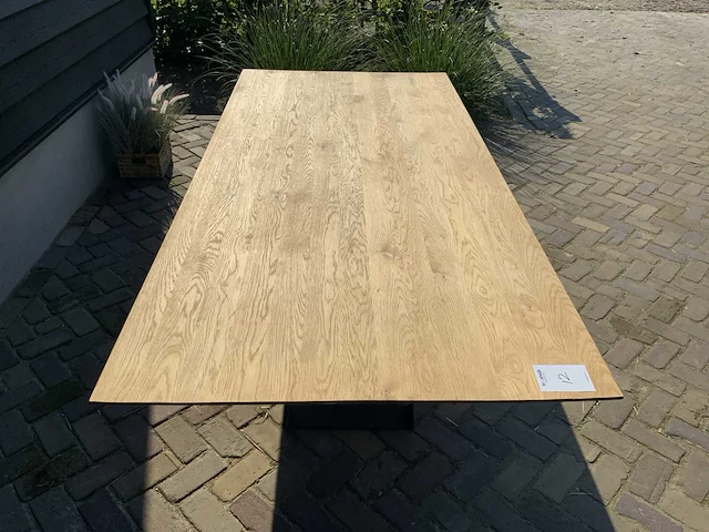 Silvijn wonen sw-207 eikenhouten eetkamertafel - afbeelding 5 van  7