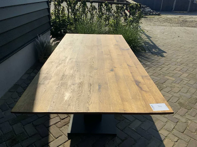 Silvijn wonen sw-209 eikenhouten eetkamertafel - afbeelding 6 van  6