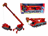 Simba brandweerman sam rescue crane set 50 cm, inclusief sam figuur en radar hond rood - afbeelding 1 van  4