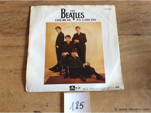 Single + flyer the beatles - afbeelding 2 van  3