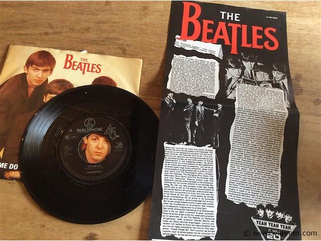 Single + flyer the beatles - afbeelding 3 van  3