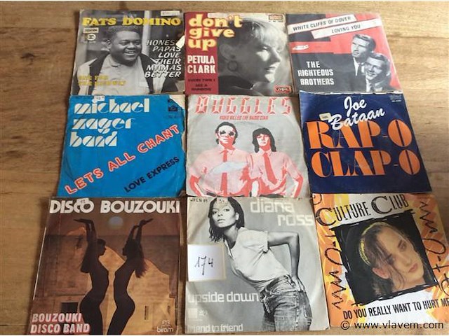 Singles divers 9stuks - afbeelding 1 van  2