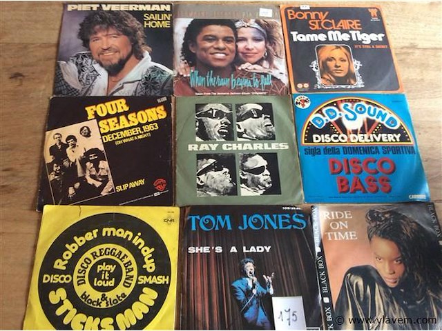 Singles divers 9stuks - afbeelding 1 van  2