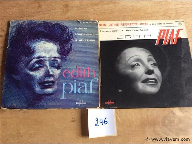 Singles edith piaf 2stuks - afbeelding 1 van  2