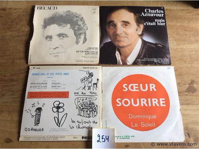 Singles frans 4stuks - afbeelding 2 van  2