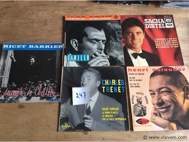 Singles frans 5stuks - afbeelding 1 van  2