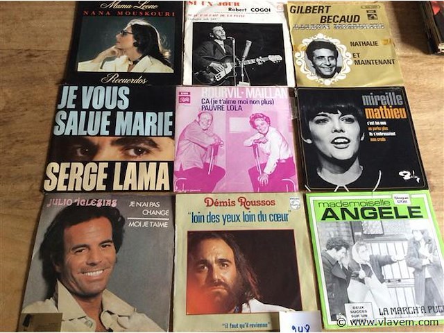 Singles frans 9stuks - afbeelding 1 van  2