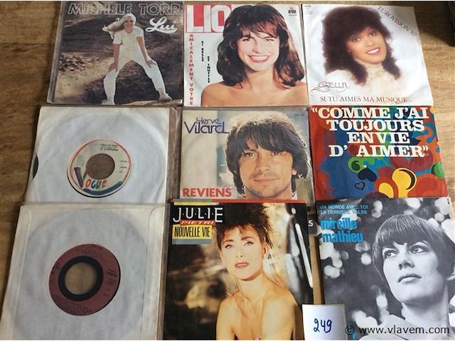 Singles frans 9stuks - afbeelding 1 van  2