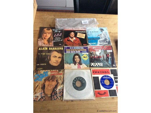 Singles frans 9stuks - afbeelding 1 van  2