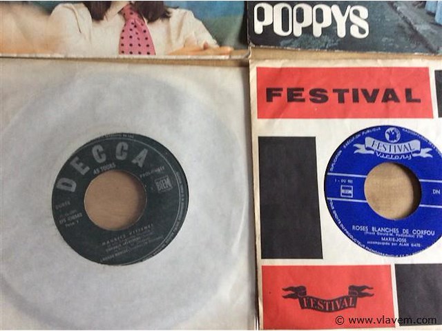 Singles frans 9stuks - afbeelding 2 van  2