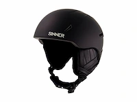 Sinner combi-pack crest skihelm + toxic skibril zwart maat s