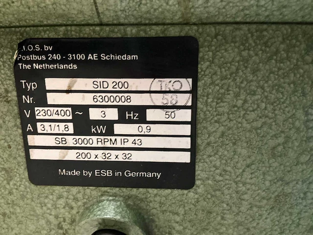 Sirox sid200 dubbelsteens slijpmachine - afbeelding 6 van  9