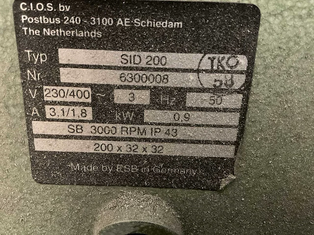 Sirox sid200 werkbankslijpmachine - afbeelding 4 van  4