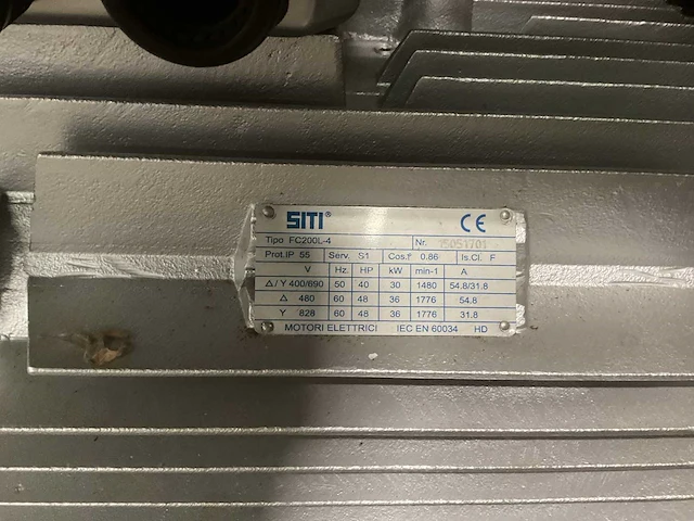 Siti fc200l-4 elektromotor - afbeelding 3 van  3