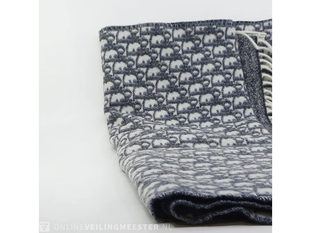 Sjaal dior, cashmere oblique fringed scarf - afbeelding 2 van  8
