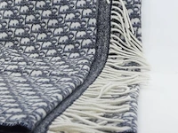 Sjaal dior, cashmere oblique fringed scarf - afbeelding 3 van  8