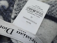 Sjaal dior, cashmere oblique fringed scarf - afbeelding 6 van  8