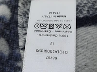 Sjaal dior, cashmere oblique fringed scarf - afbeelding 7 van  8