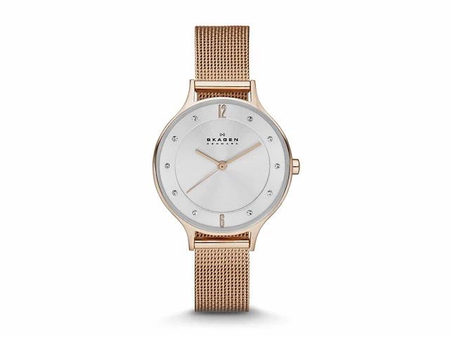 Skagen albuen skw2151 dameshorloge 30 mm rosékleurig - afbeelding 1 van  4