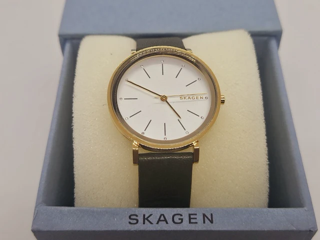 Skagen signatur lille horloge - inclusief doos - afbeelding 2 van  8
