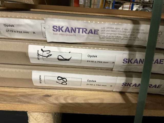 Skantrae skb 292 opdekdeur wit glans (3x) - afbeelding 3 van  5