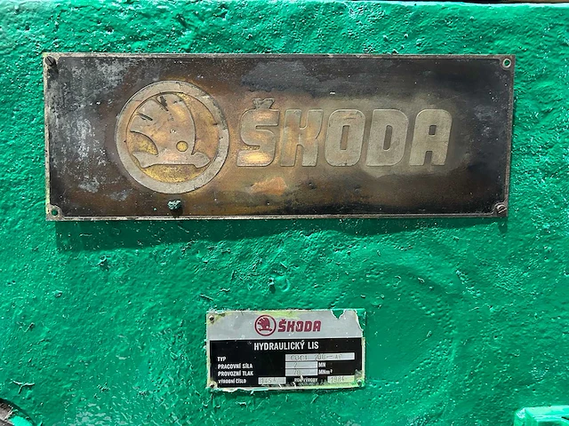 Skoda - coci 200-af - hydraulische pers - 1984 - afbeelding 10 van  13