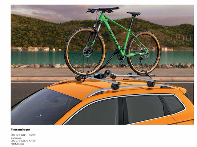 Skoda dakdragers fiets (4x) - afbeelding 2 van  3