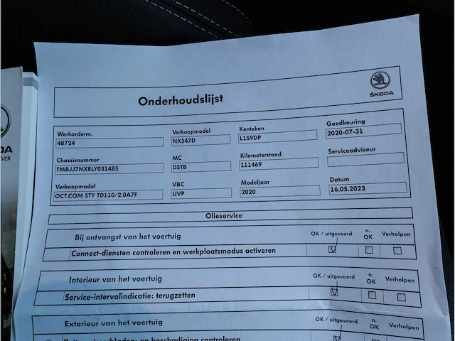 Skoda octavia combi 2.0 tdi automaat 2020 vol leer keyless head-up camera memory massage stoel ventilatie, l-159-dp - afbeelding 31 van  42