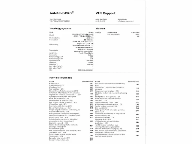 Skoda octavia combi iv 1.4 tsi phev 204pk automaat 2021 - afbeelding 7 van  17
