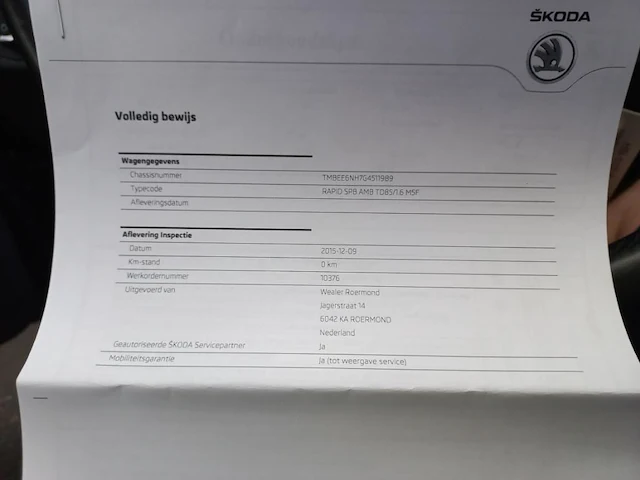Skoda rapid spaceback 1.6 tdi greentech ambition, hb-117-x - afbeelding 6 van  15
