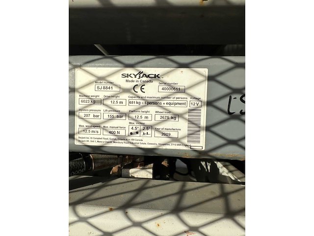 Skyjack - 2009 - sj-8841 - hoogwerker - afbeelding 31 van  39