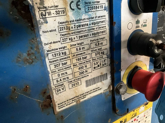 Skyjack - sjiii 3219 - hoogwerker - afbeelding 10 van  25