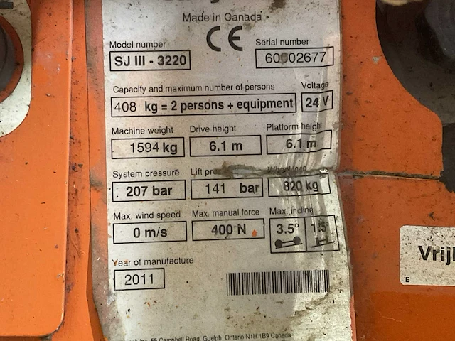 Skyjack sjiii-3220 electric schaarlift - afbeelding 15 van  22