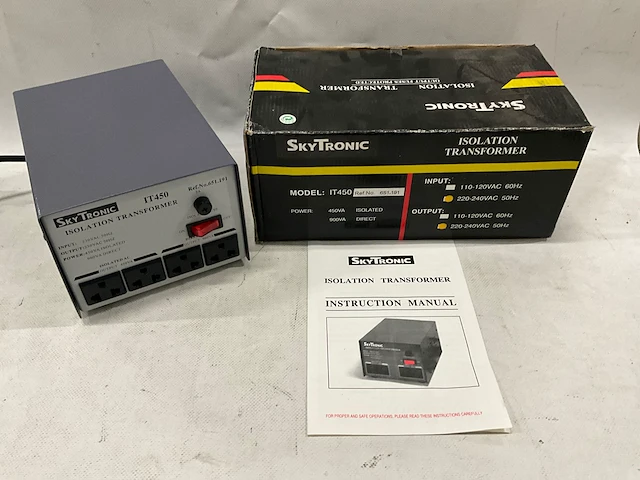 Skytronic it450 isolatie transformer 230v / 50hz (4x) - afbeelding 1 van  5