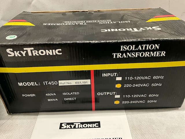 Skytronic it450 isolatie transformer 230v / 50hz (4x) - afbeelding 2 van  5