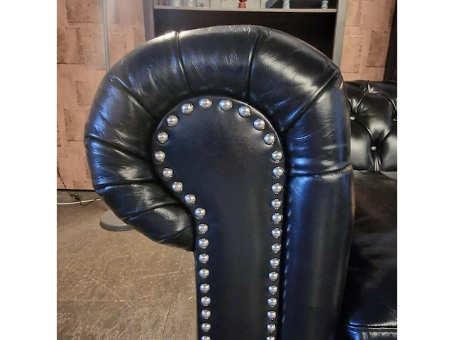 Slaapbank chesterfield, brighton, zwart - afbeelding 11 van  12