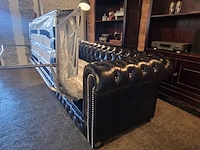 Slaapbank chesterfield, brighton, zwart - afbeelding 3 van  12