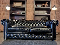 Slaapbank chesterfield, brighton, zwart - afbeelding 5 van  12