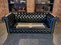 Slaapbank chesterfield, brighton, zwart - afbeelding 9 van  12