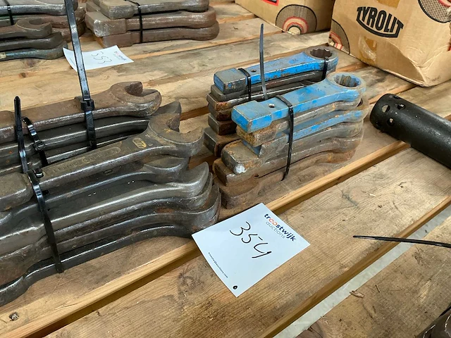 Slag steek en ringsleutels - afbeelding 1 van  7