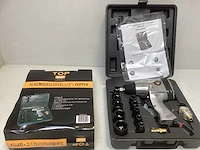 Slagmoersleutel 1/2” + 10x dop 9-27mm - afbeelding 1 van  4