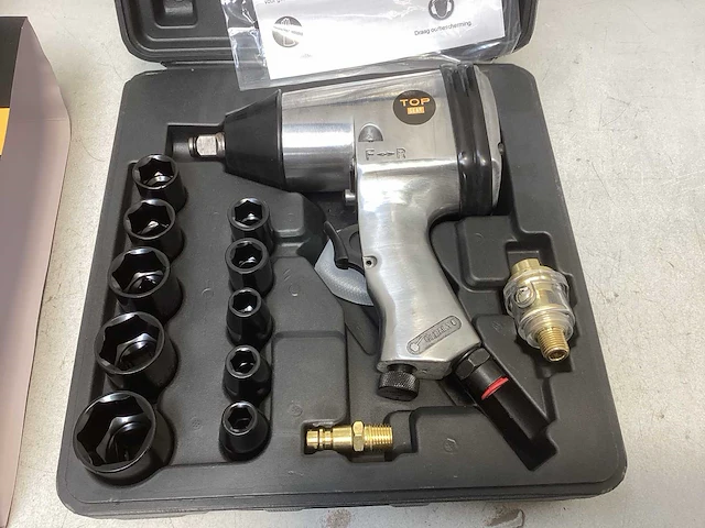Slagmoersleutel 1/2” + 10x dop 9-27mm - afbeelding 2 van  4