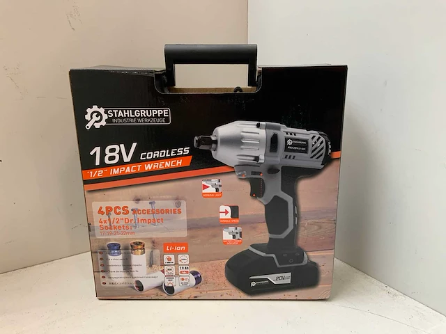 Slagmoersleutel 18v - afbeelding 2 van  5