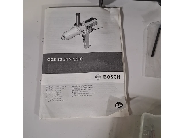 Slagmoersleutel, bosch, gds 30 24v nato - afbeelding 5 van  9