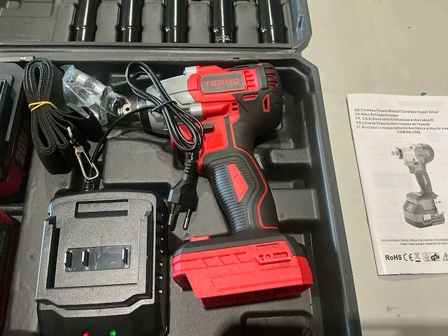 Slagmoersleutelset op accu - afbeelding 1 van  8