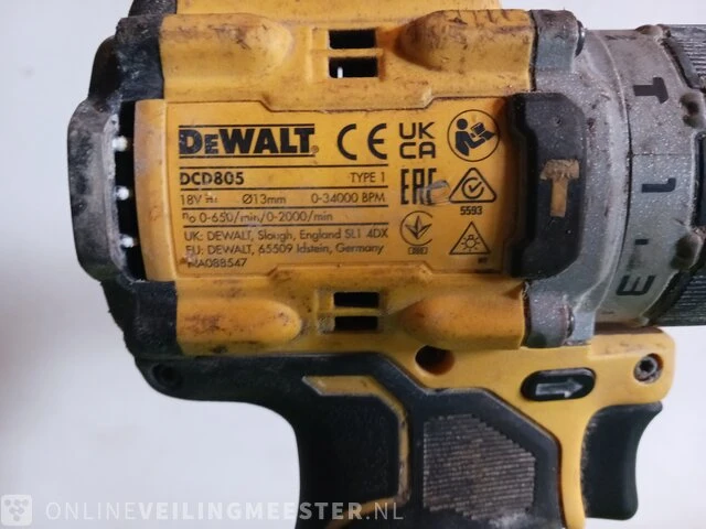 Slagschroevendraaier met boormachine dewalt, dcf850 en dcd805 - afbeelding 10 van  11