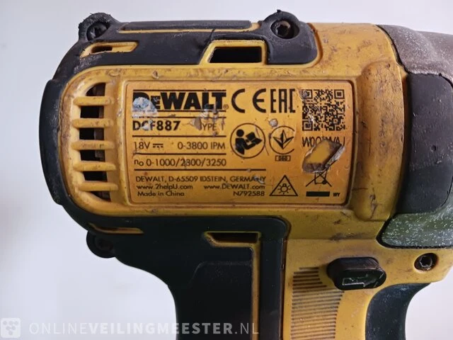 Slagschroevendraaier met boormachine dewalt, dcf887 en dcd791 - afbeelding 4 van  9